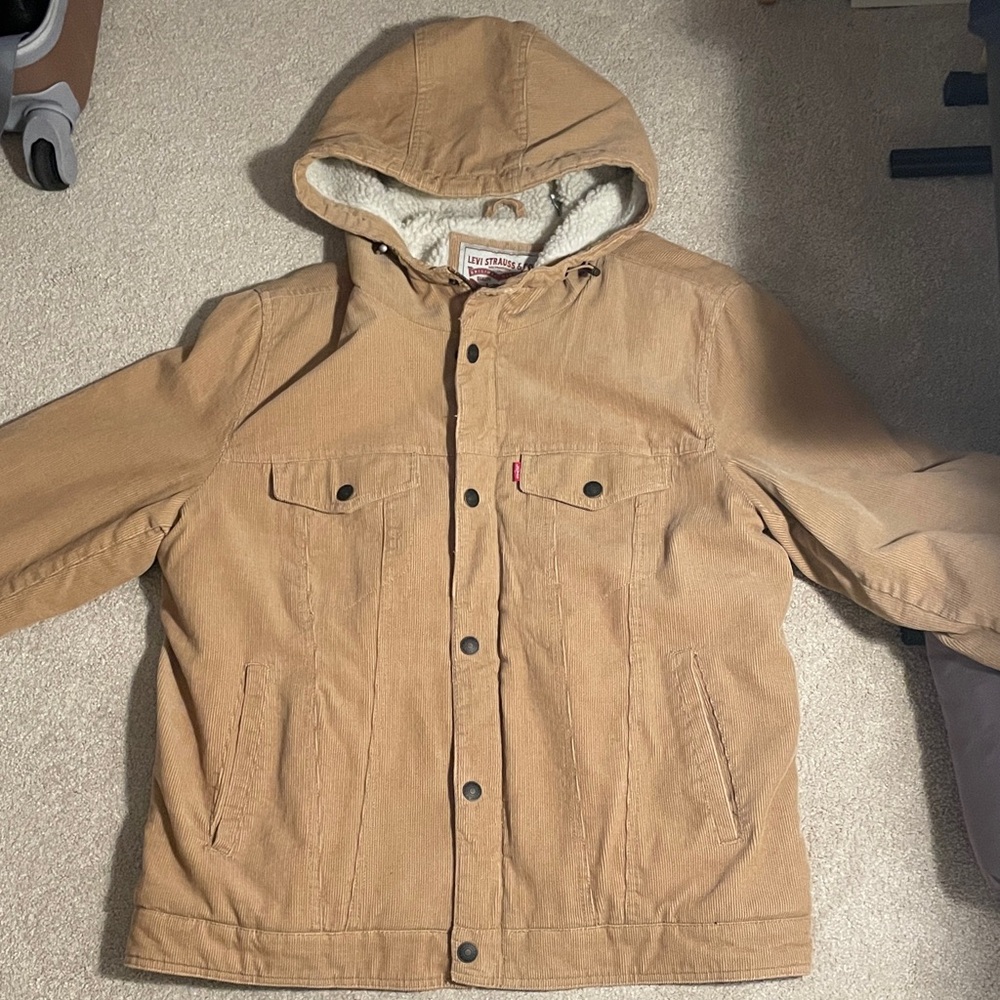 Brand new condition Levi's Brown Hooded Jacket